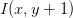 I(x, y + 1)